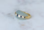 51 Jean & Pierre Bellin - Bague boule en or jaune, aigues-marines, diamants et saphirs 58 Facettes