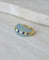 51 Jean & Pierre Bellin - Bague boule en or jaune, aigues-marines, diamants et saphirs 58 Facettes
