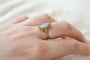 51 Bague marquise sainte en or jaune 18 carats 58 Facettes Ref3073