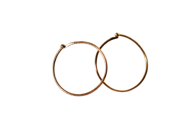 Boucles d'oreilles créoles en or jaune