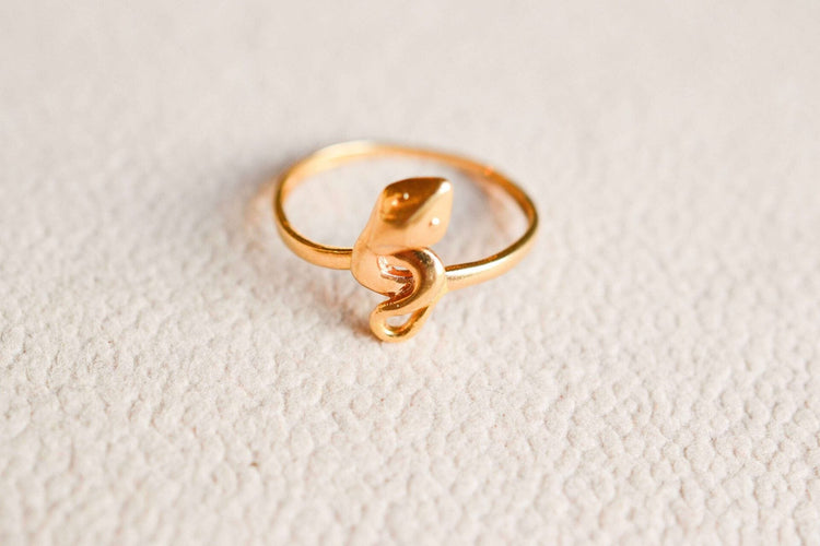 Bague 52 Bague serpent en or jaune 58 Facettes 3710