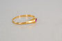 56 Bague jonc en or jaune 18 carats et grenat 58 Facettes Ref4007