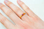 56 Bague jonc en or jaune 18 carats et grenat 58 Facettes Ref4007