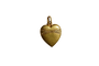 Pendentif cœur gravé en or jaune