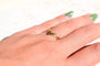 54 Bague V 3 ors en or jaune, blanc et rose 58 Facettes 4039