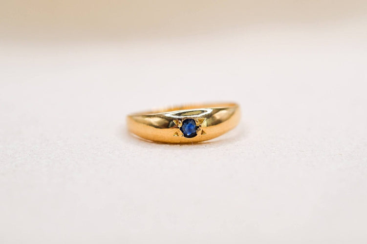 Bague 51 Bague jonc en or jaune et saphir étoilé 58 Facettes 3892