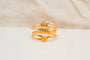 52 Bague multi-anneaux cœurs en or jaune 18 carats 58 Facettes 4123