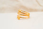 52 Bague multi-anneaux cœurs en or jaune 18 carats 58 Facettes 4123