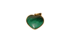 Pendentif cœur en or jaune 18 carats et malachite