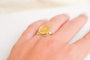 53 Bague pièce Dos Pesos mexicaine en or jaune 58 Facettes 666