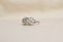 53 Art Déco - Bague en or blanc, platine et diamant 58 Facettes 4121