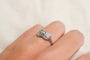 53 Art Déco - Bague en or blanc, platine et diamant 58 Facettes 4121