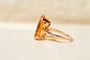 52 Bague cocktail en or jaune 14 carats et citrine 58 Facettes 4139