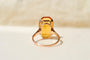 52 Bague cocktail en or jaune 14 carats et citrine 58 Facettes 4139
