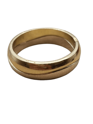 51 Cartier - Bague Puzzle vintage en or blanc et jaune 58 Facettes CV-102