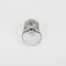 52 Bague marguerite vintage en or blanc, saphir et diamants 58 Facettes BGPanierSH