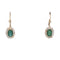 Boucles d'oreilles Boucles d'oreilles anciennes en or 18 kt avec émeraudes et diamants 58 Facettes OR249 P35 (00129)