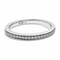 Bague 52 Bague demi-alliance en or blanc 18 carats et diamants 58 Facettes Bague demi-alliance en or blanc 18 carats et diamants