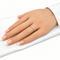 Bague 52 Bague demi-alliance en or blanc 18 carats et diamants 58 Facettes Bague demi-alliance en or blanc 18 carats et diamants