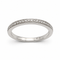 Bague 52 Bague demi-alliance en or blanc 18 carats et diamants 58 Facettes Bague demi-alliance en or blanc 18 carats et diamants
