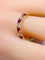 60 Demi-alliance en or jaune 18 carats, rubis et diamants 58 Facettes AB739