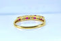 60 Demi-alliance en or jaune 18 carats, rubis et diamants 58 Facettes AB739