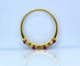 60 Demi-alliance en or jaune 18 carats, rubis et diamants 58 Facettes AB739