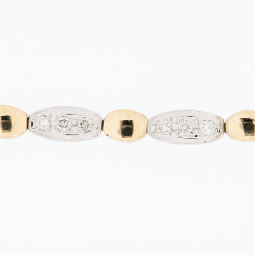 Bracelet français contemporain en or 18 carats et diamants 58 Facettes BR1521