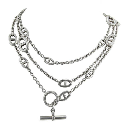 Hermès Farandole - Collier grand modèle en argent 58 Facettes