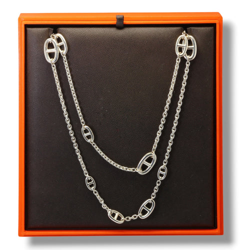 Hermès Farandole - Collier grand modèle en argent 58 Facettes