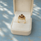 55.5 Bague dôme vintage en or jaune 18K et grenats 58 Facettes 1791