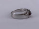 53.5 Bague ovale en or blanc, rubis et diamant 58 Facettes BA 226