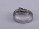 53.5 Bague ovale en or blanc, rubis et diamant 58 Facettes BA 226