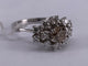 51 Bague en or blanc 18 carats et diamants bruns 58 Facettes BA 532