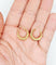 Créoles vintage - Boucles d'oreilles en or 18k à motifs géométriques 58 Facettes A07632
