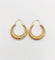 Créoles vintage - Boucles d'oreilles en or 18k à motifs géométriques 58 Facettes A07632