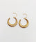 Créoles vintage - Boucles d'oreilles en or 18k à motifs géométriques 58 Facettes A07632