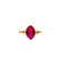 43 Bague antique en or 18k et rubis synthétique 58 Facettes A07673