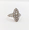49.5 Bague marquise antique en or 18k, platine et diamants taille rose 58 Facettes A07676