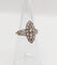 49.5 Bague marquise antique en or 18k, platine et diamants taille rose 58 Facettes A07676