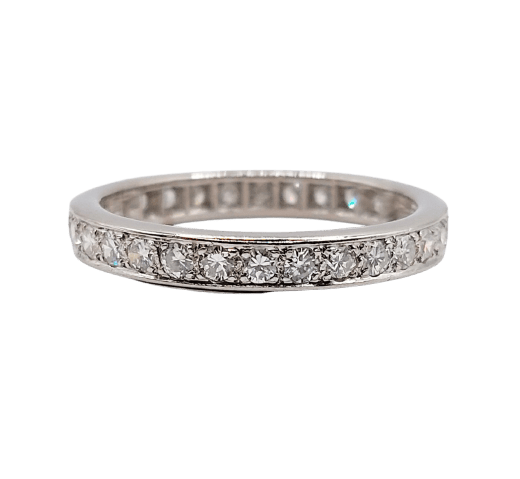 58 Alliance américaine Art déco en platine et diamants 58 Facettes A07656