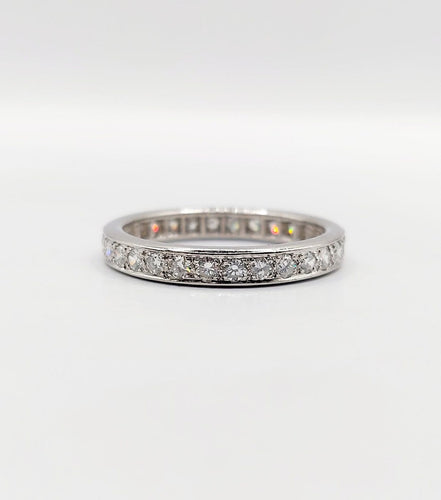 58 Alliance américaine Art déco en platine et diamants 58 Facettes A07656