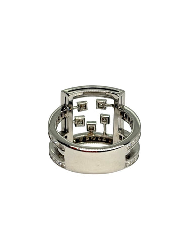 53 Bague en or blanc 18K et diamants 1,10 ct 58 Facettes 2176
