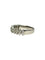 52 Demi-alliance en or blanc 18K et diamants 58 Facettes 2177
