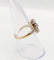 54 Bague marquise antique en or 18K, platine et diamants 58 Facettes A07637