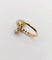 54 Bague marquise antique en or 18K, platine et diamants 58 Facettes A07637