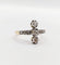 54 Bague marquise antique en or 18K, platine et diamants 58 Facettes A07637