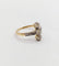 54 Bague marquise antique en or 18K, platine et diamants 58 Facettes A07637