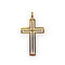 Pendentif croix ajourée en or jaune 750 58 Facettes 330100022