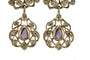 Parure ancienne - Collier et boucles d'oreilles en or, diamants et rubis 58 Facettes 3844